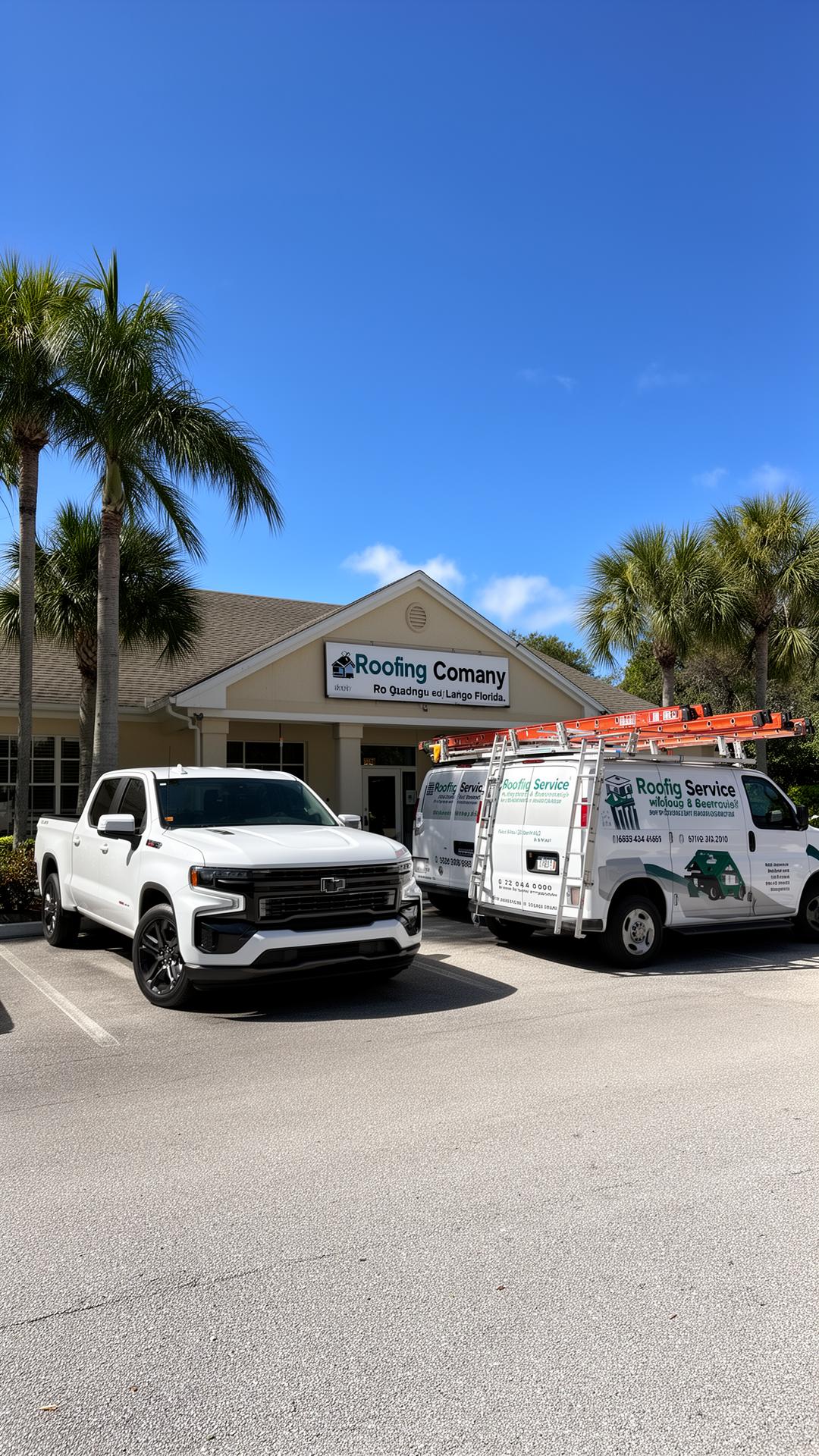 4thGen Roofing trucks and shop in Largo, FL