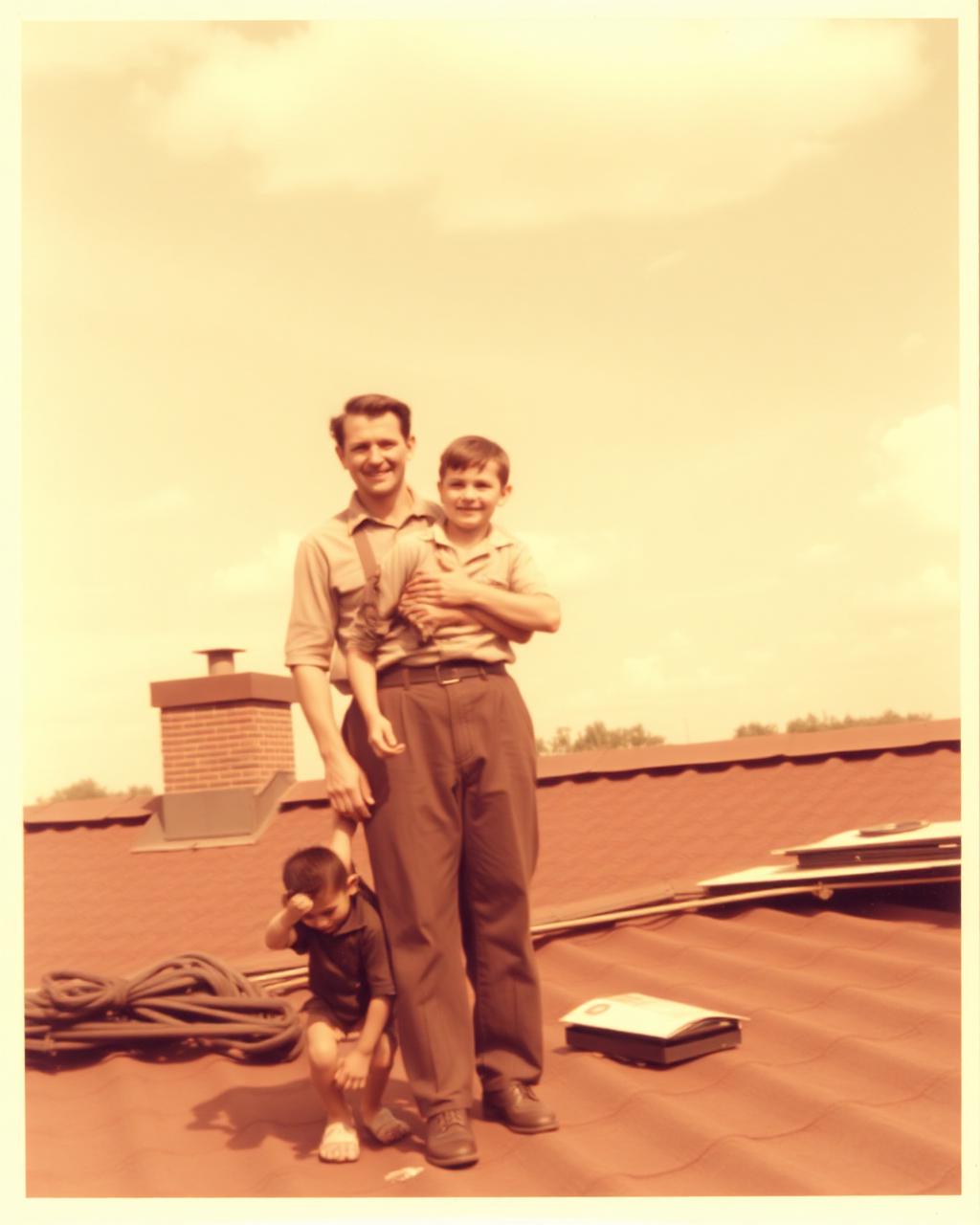 The original 4thGen founder with his son in 1958